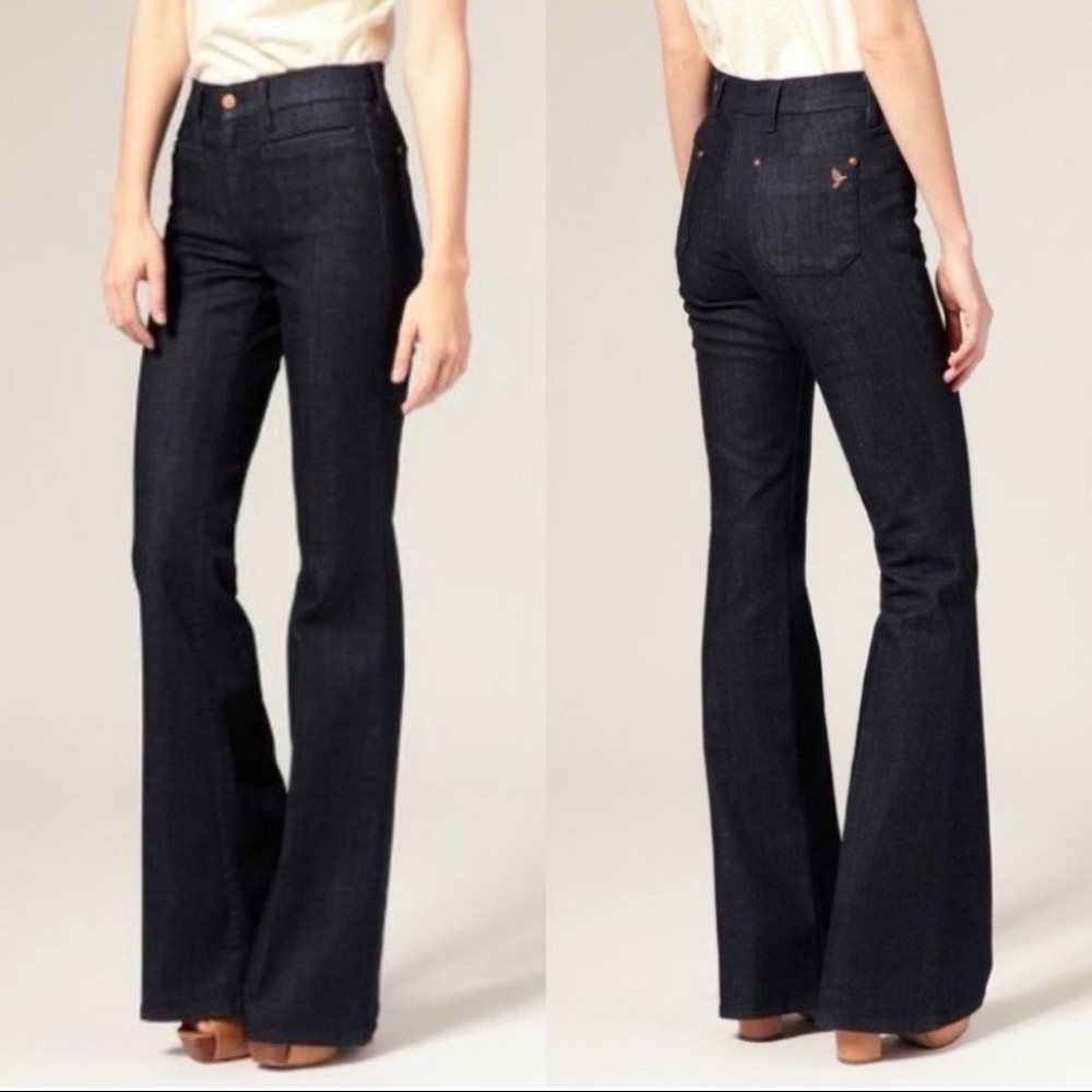 NEW Anthropologie M.i.H Marrakesh Kick Flare Jeans Size 28- Bell Bottoms